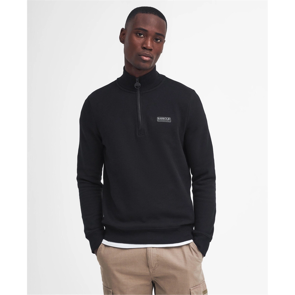 Barbour Essential Half Zip Sweatshirt - Black/Blk BK71