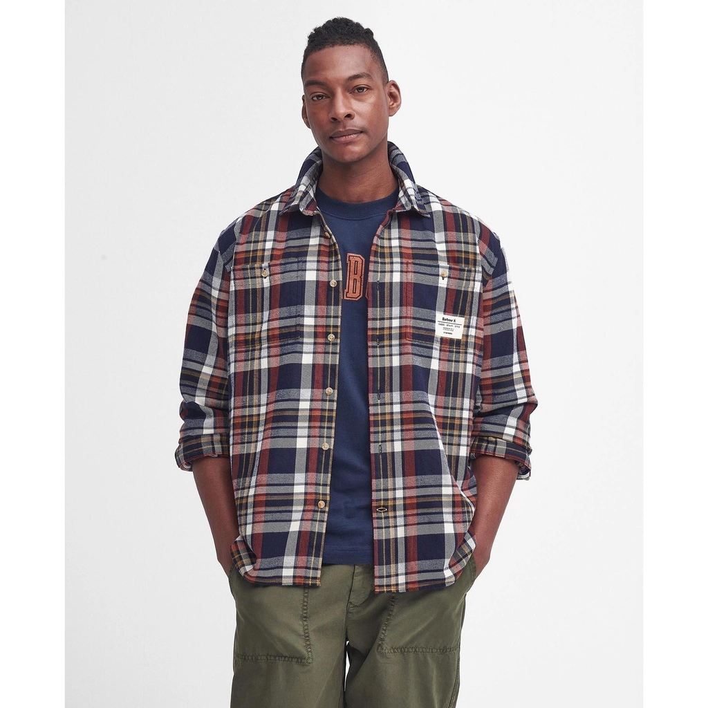Barbour Hanley Relaxed Long-Sleeved Shirt - Navy NY91