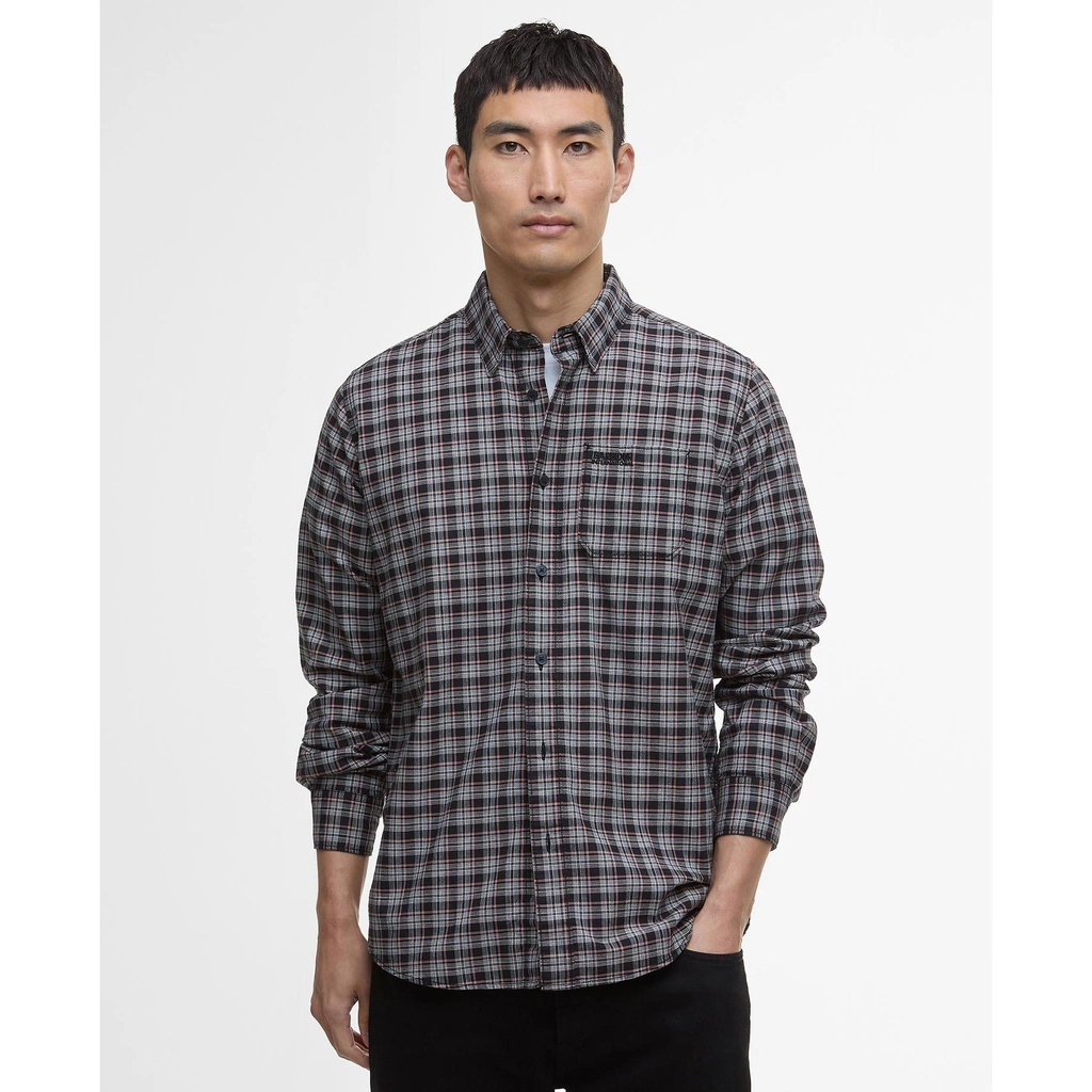 Barbour Hawks Regular Long-Sleeved Oxford Shirt - Black