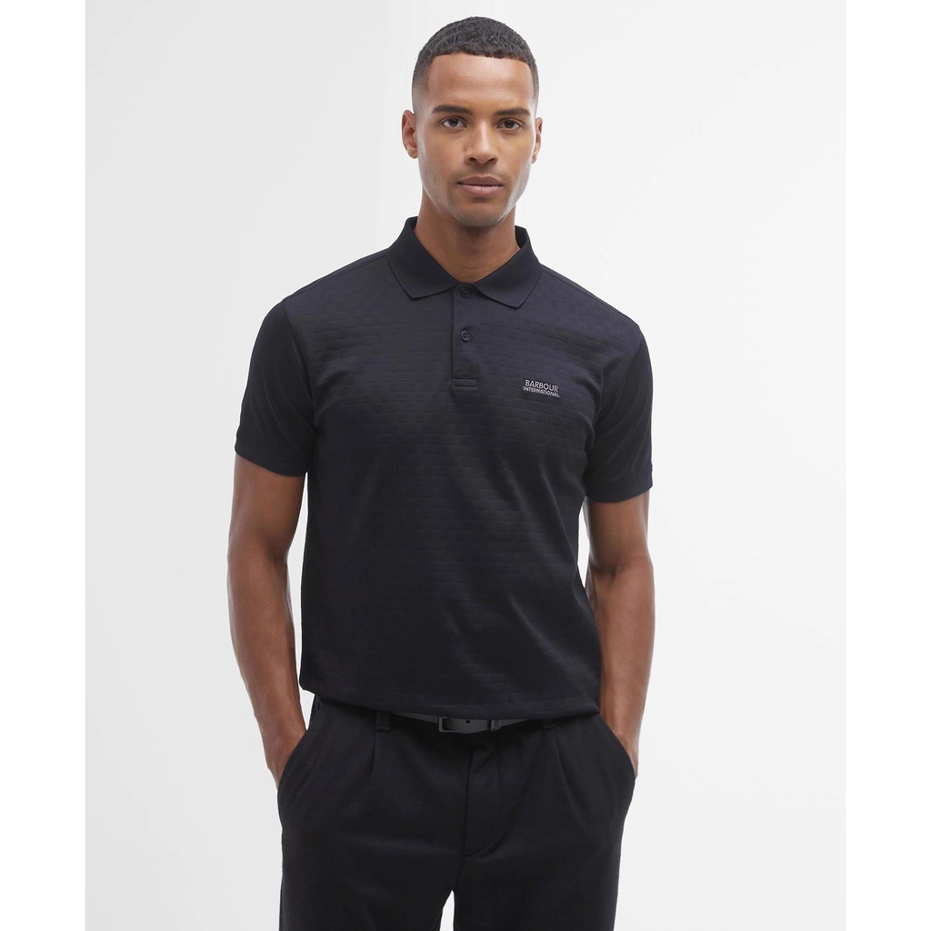 Barbour Justin Short-Sleeved Polo Shirt - Black