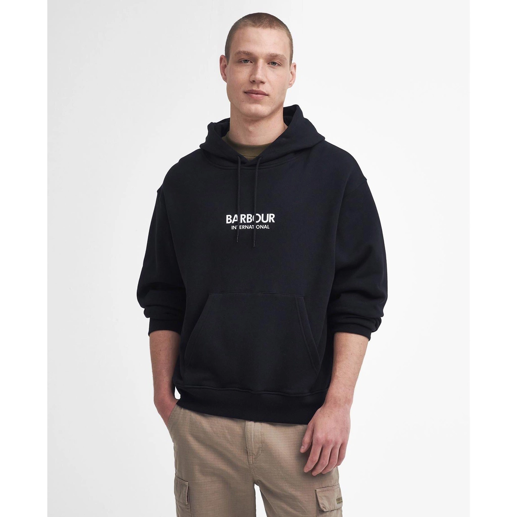 Barbour Mapped Graphic Oversized Hoodie - Black BK31