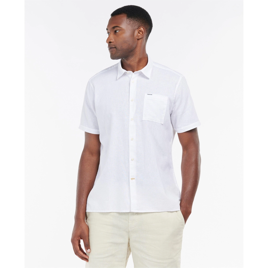 Barbour Nelson Short Sleeve Summer Shirt - White