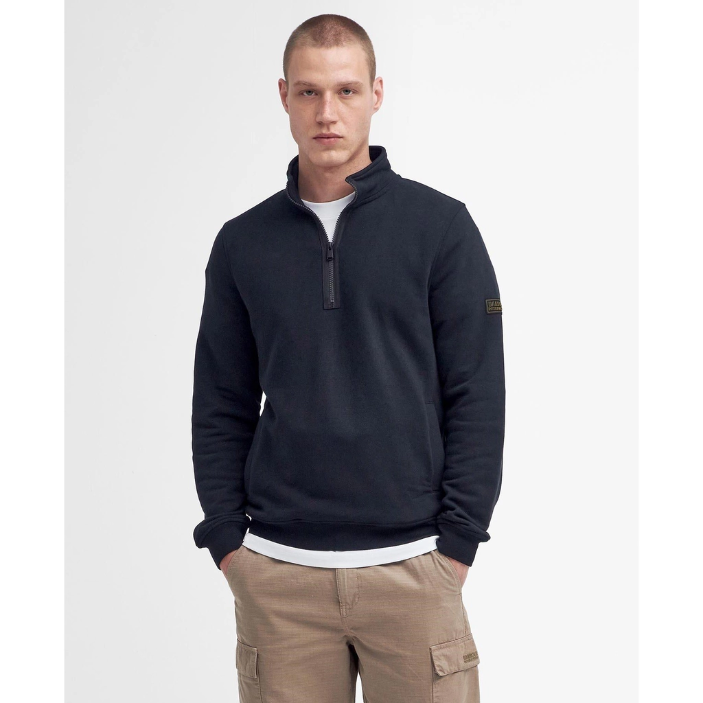 Barbour Outline Half-Zip Sweatshirt - Black BK31