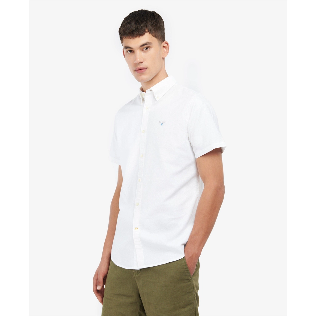 Barbour Oxford Short Sleeve Tailored Shirt - White WH11
