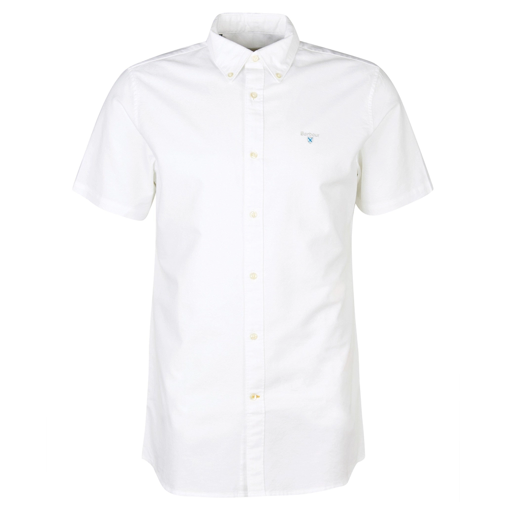 Barbour Oxford Short Sleeve Tailored Shirt - White WH11