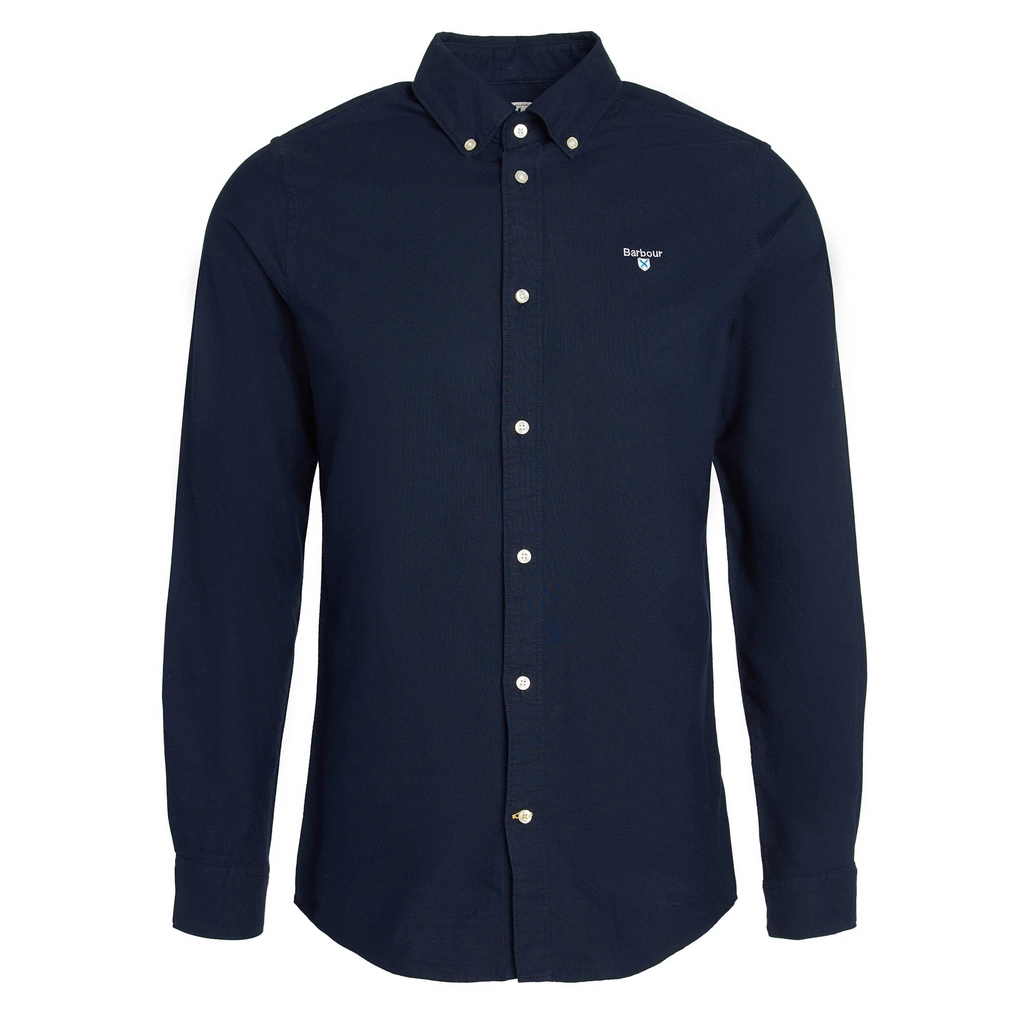 Barbour Oxford Tailored Long Sleeved Shirt - Navy NY91