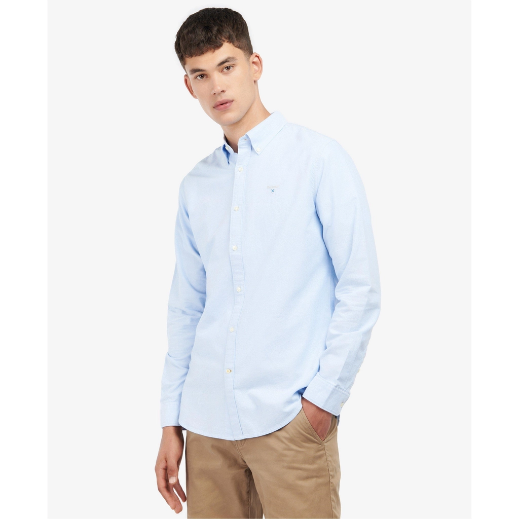 Barbour Oxford Tailored Long Sleeved Shirt - Sky BL32