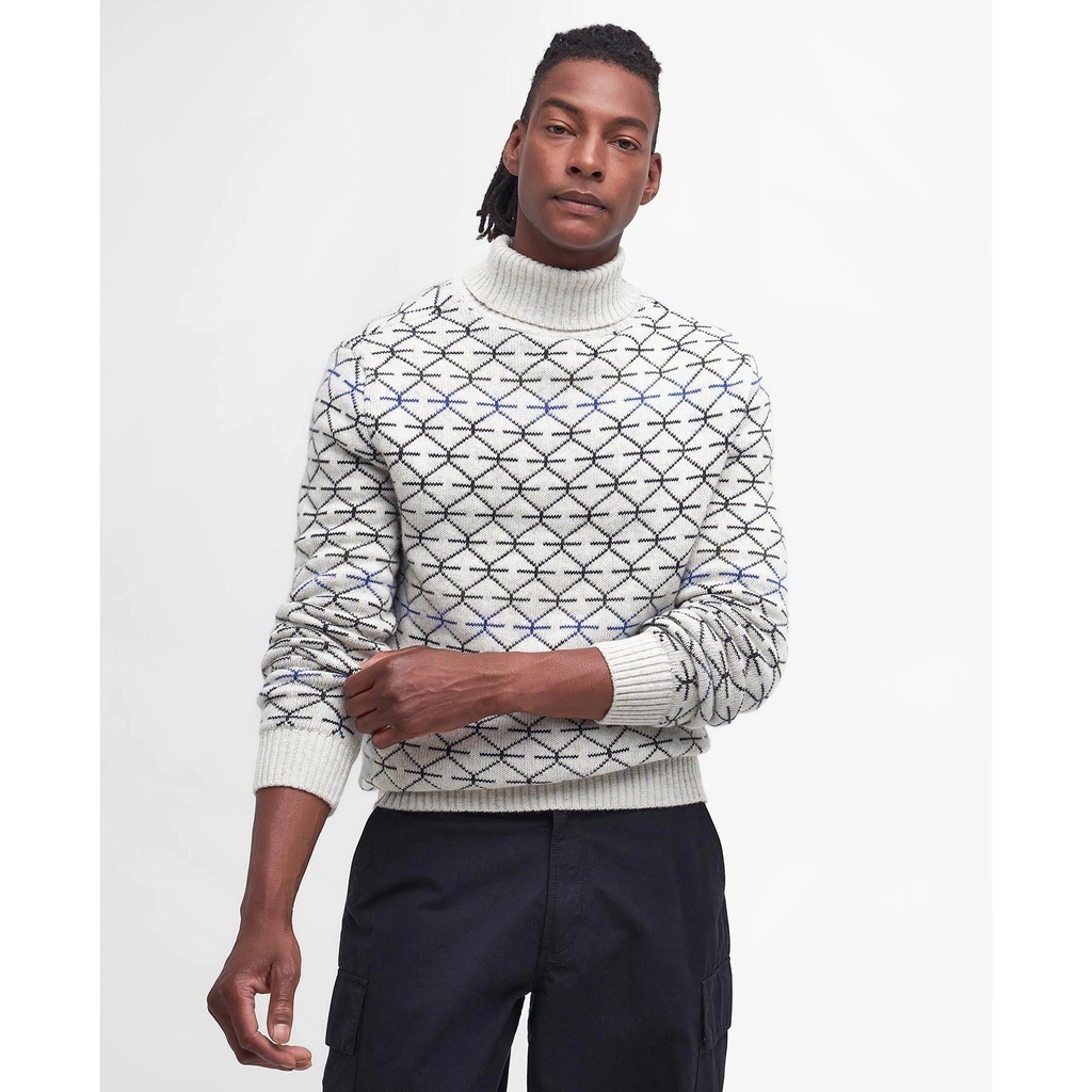 Barbour Selby Roll Neck Jumper - Whisper White