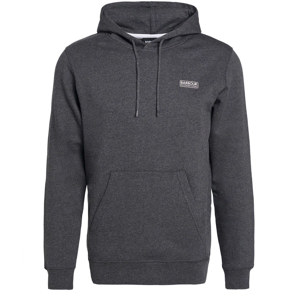 Barbour Small Logo Hoodie - Asphalt Marl