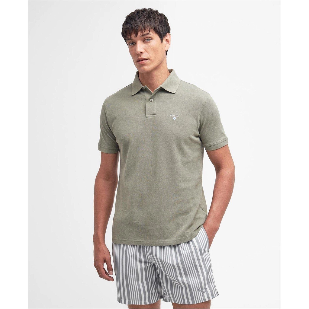 Barbour Sports Polo Shirt - Green OL38