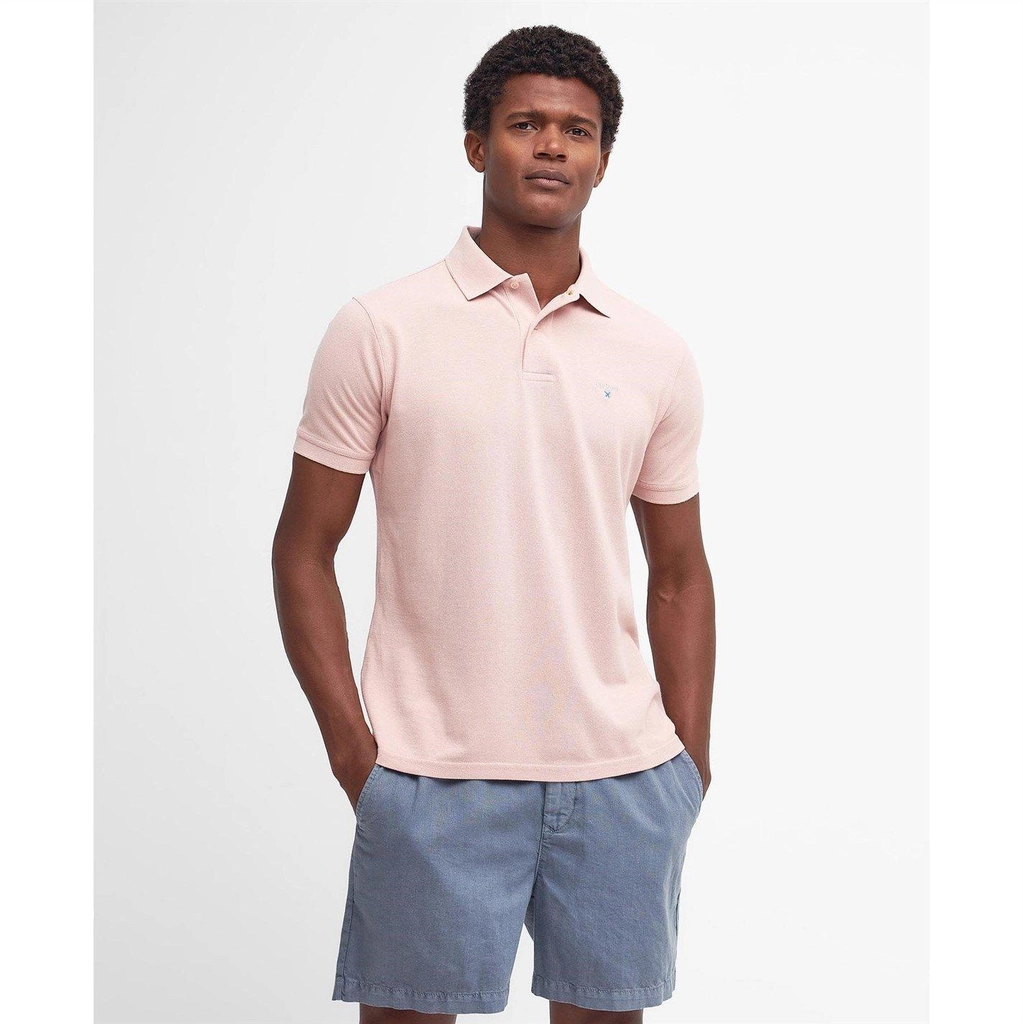 Barbour Sports Polo Shirt - Pink Mist PI54