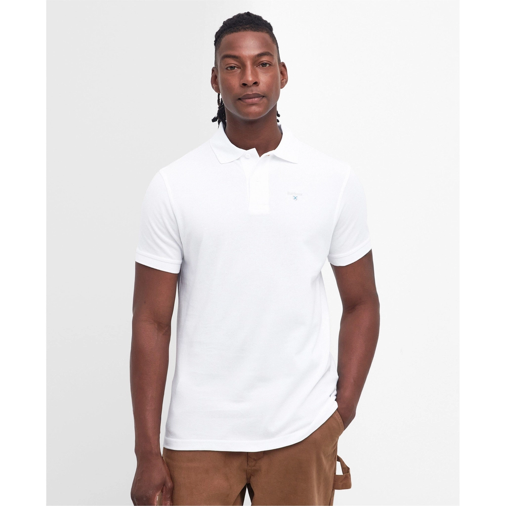 Barbour Sports Polo Shirt - White WH11