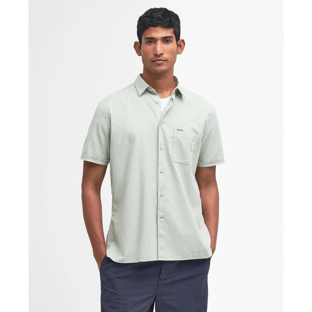 Barbour Terra Dye Regular Short Sleeve Shirt - Sea Foam AQ52