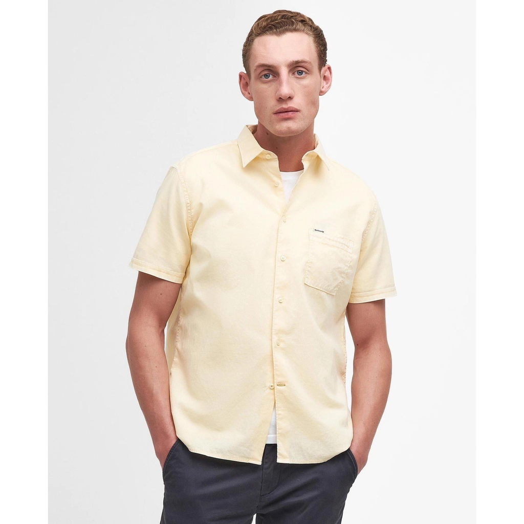 Barbour Terra Dye Regular Short Sleeve Shirt - Yellow YE38