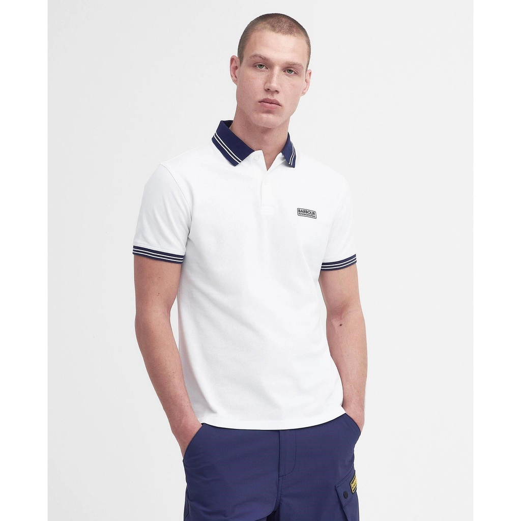 Barbour Tracker Polo Shirt - White WH11