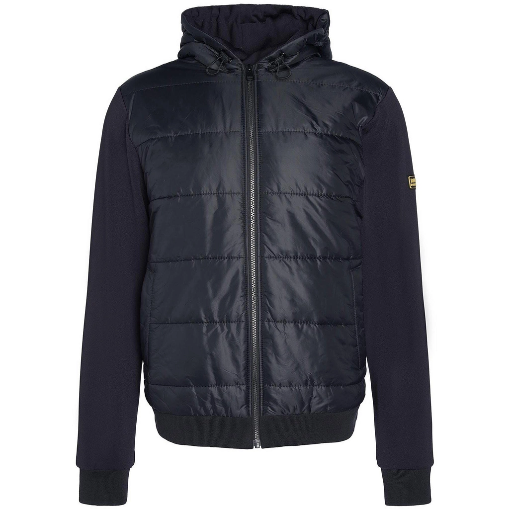 Barbour Tracker Quilted Sweatshirt - Black BK31