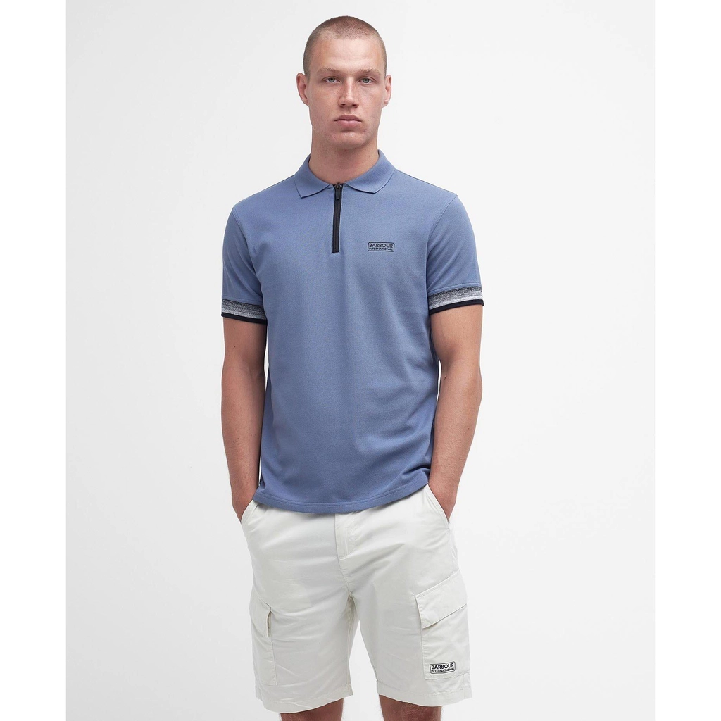 Barbour Twist Polo Shirt - Flint Blue