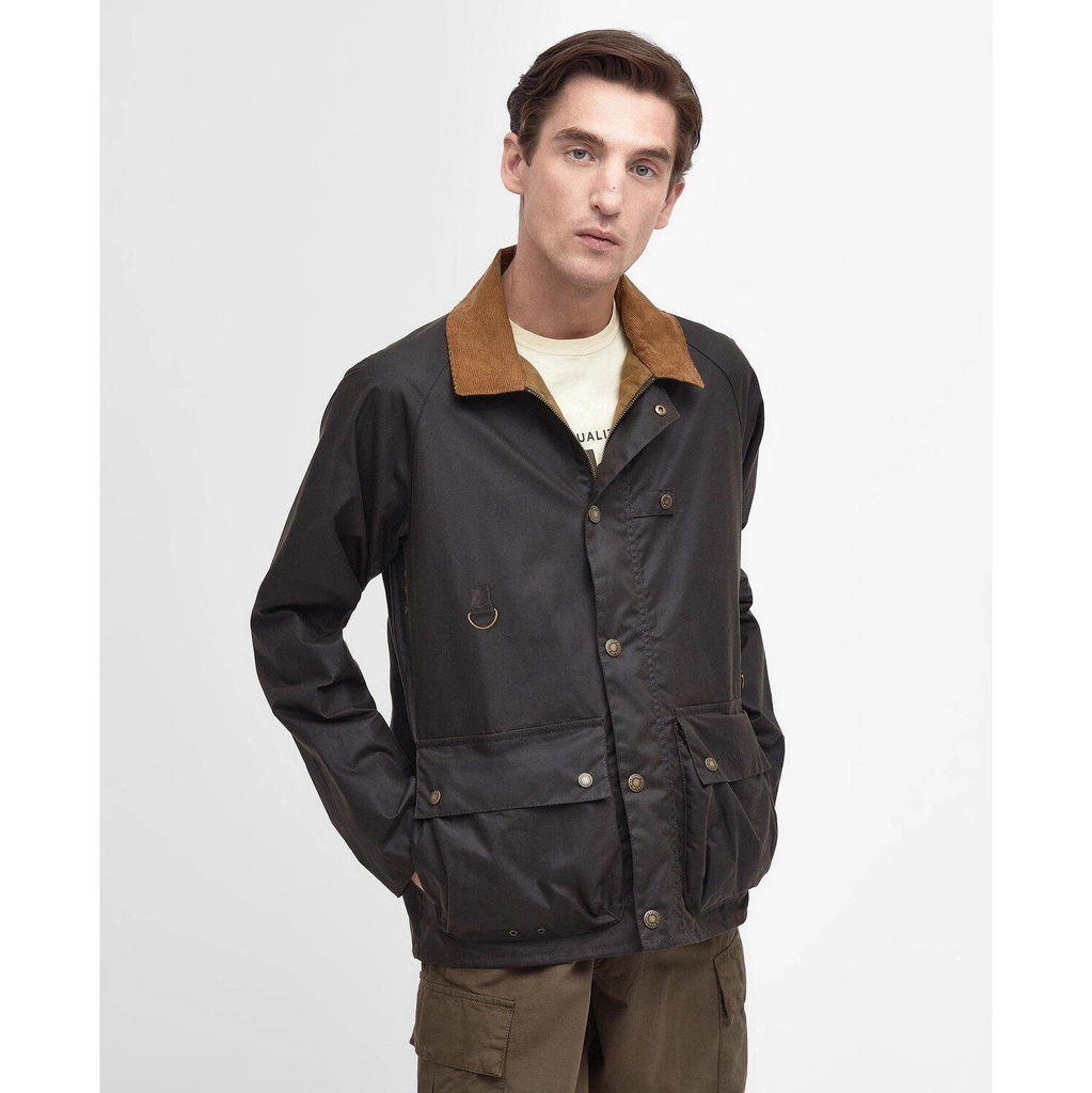Barbour Utility Spey Waxed Jacket - Olive