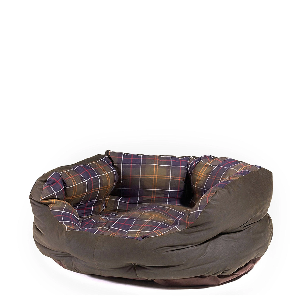 Barbour Wax/Cotton Dog Bed 24In - Tartan TN11