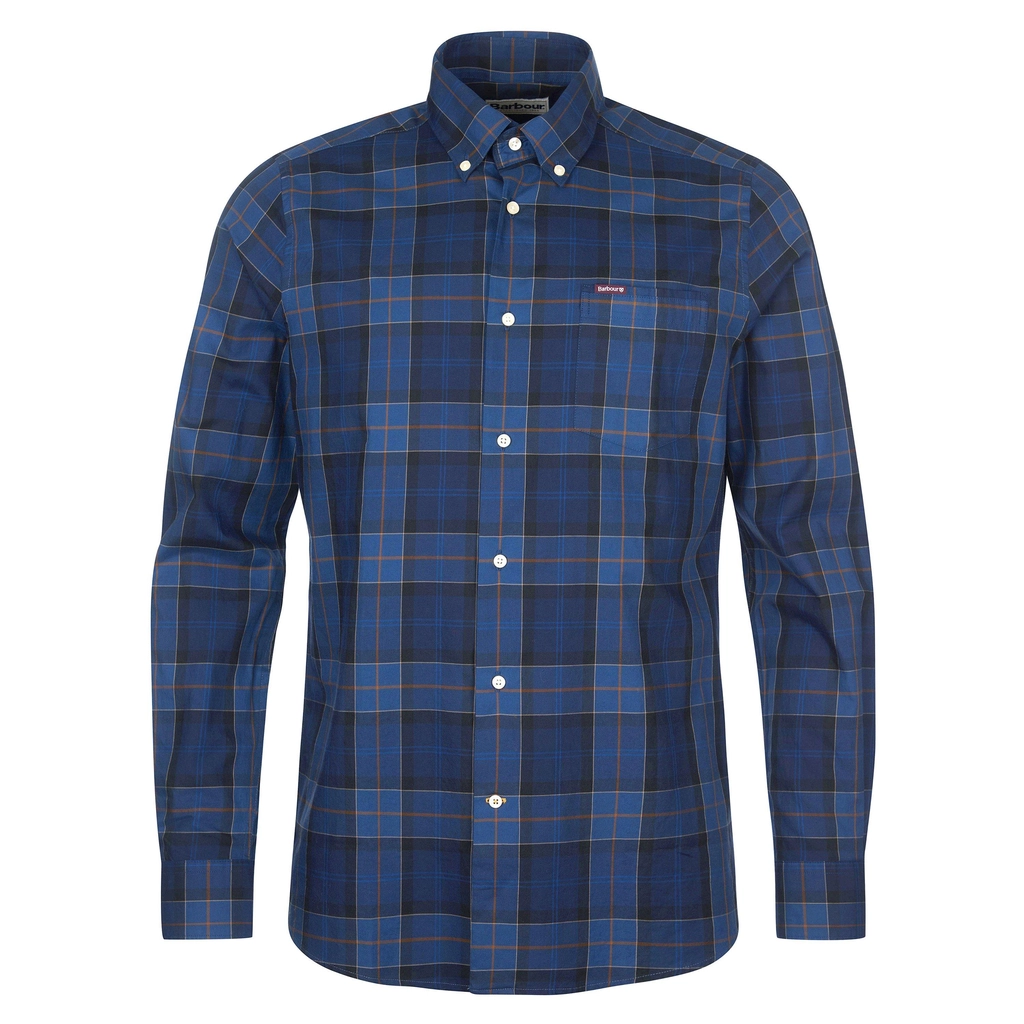 Barbour Wetheram Tailored Fit Shirt - Midnight TN54