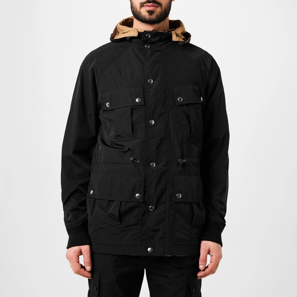 Belstaff Centenary Reversible Parka Jacket - Black Khaki