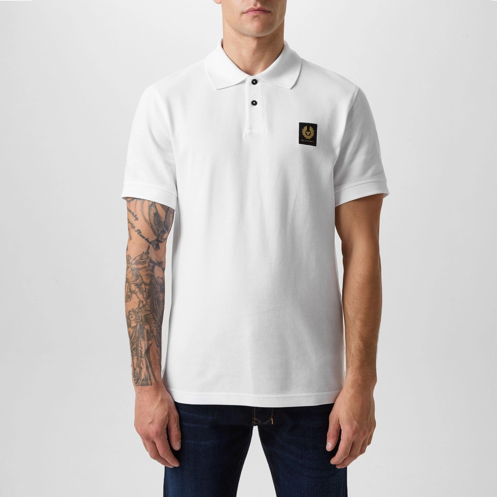 Belstaff Cotton Pique Polo - White