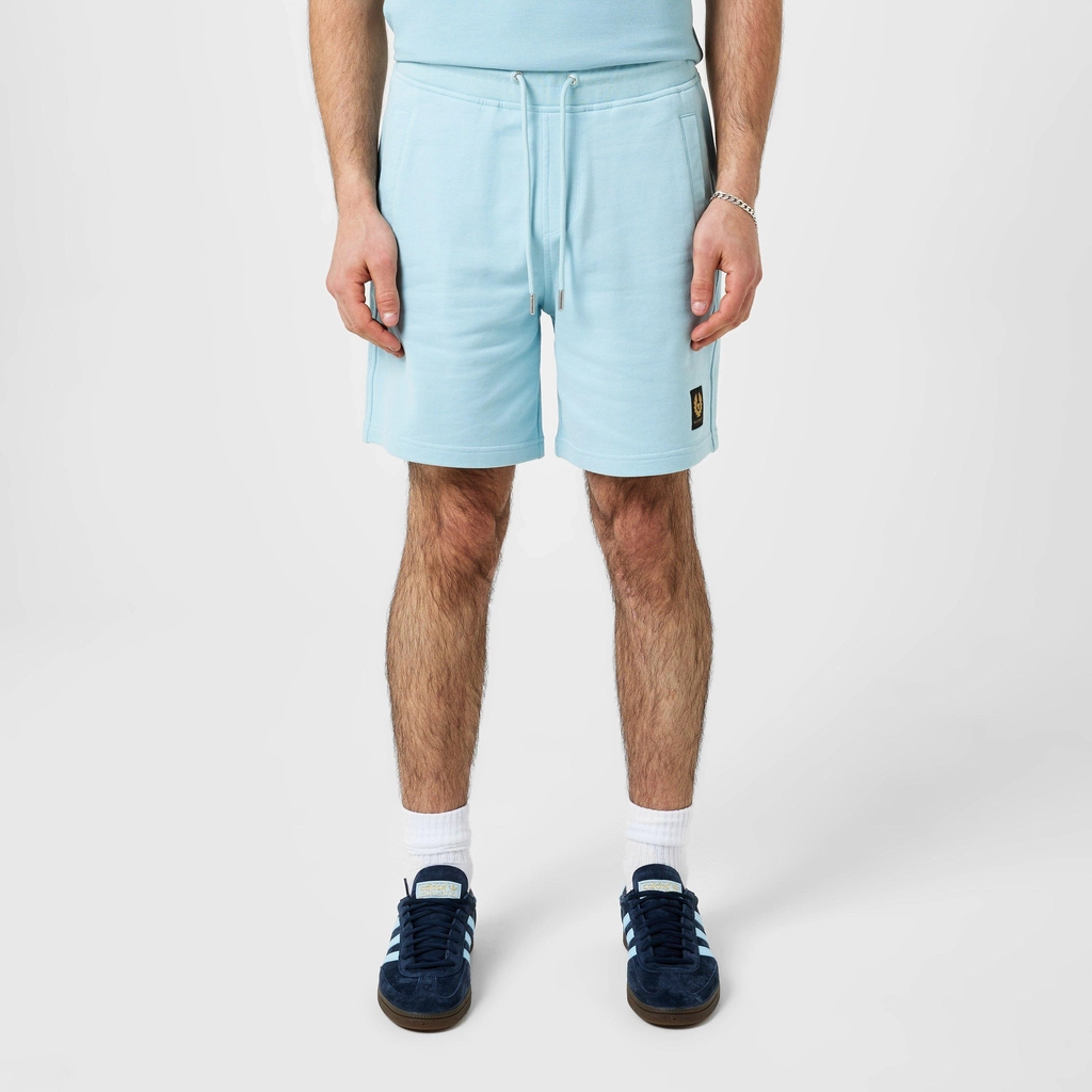 Belstaff Patch Sweatshorts - Skyline Blue