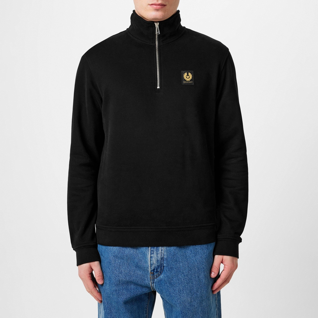 Belstaff Quarter Zip Sweatshirt - Black