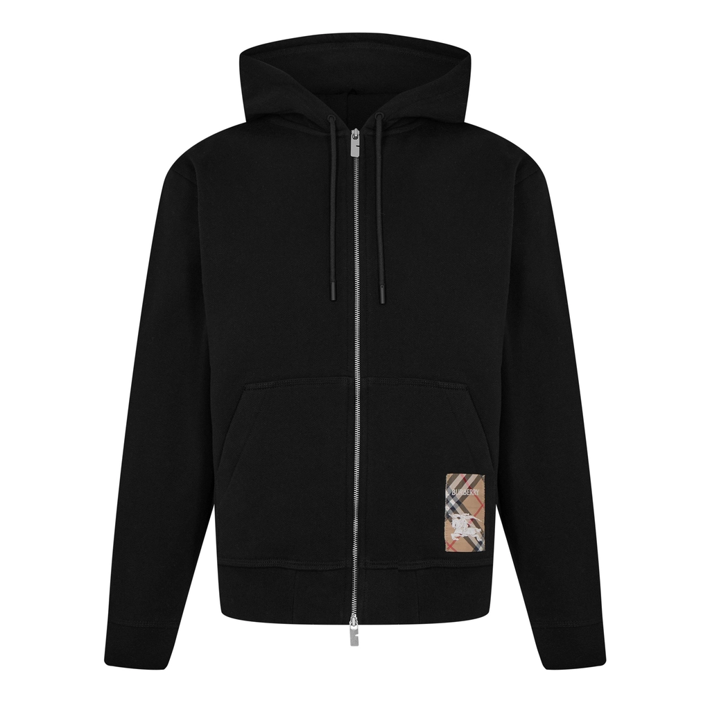 Burberry Burb Check Tab Zip - Black