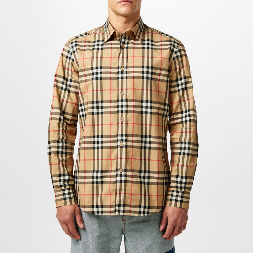 Burberry Caxton Check Shirt - Arc Beige A7028