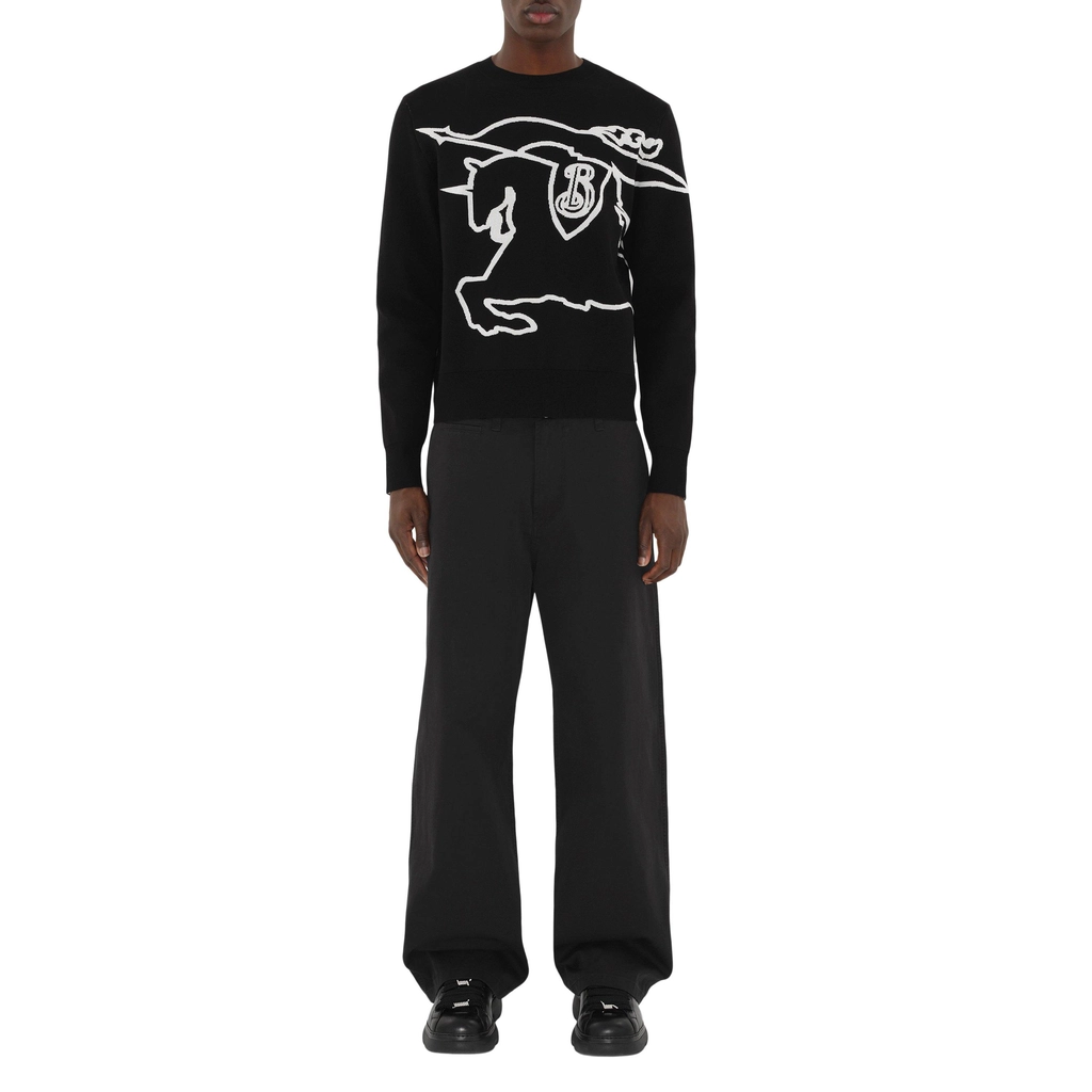 Burberry Crew Sweatshirt - Black/Chalk