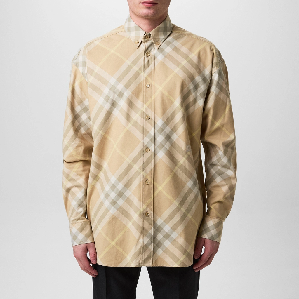 Burberry Flax Check Shirt - Flax Chk