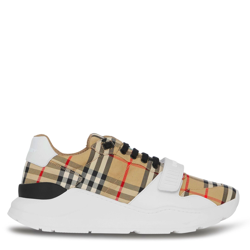 Burberry Regis Check Sneakers - Archive Beige