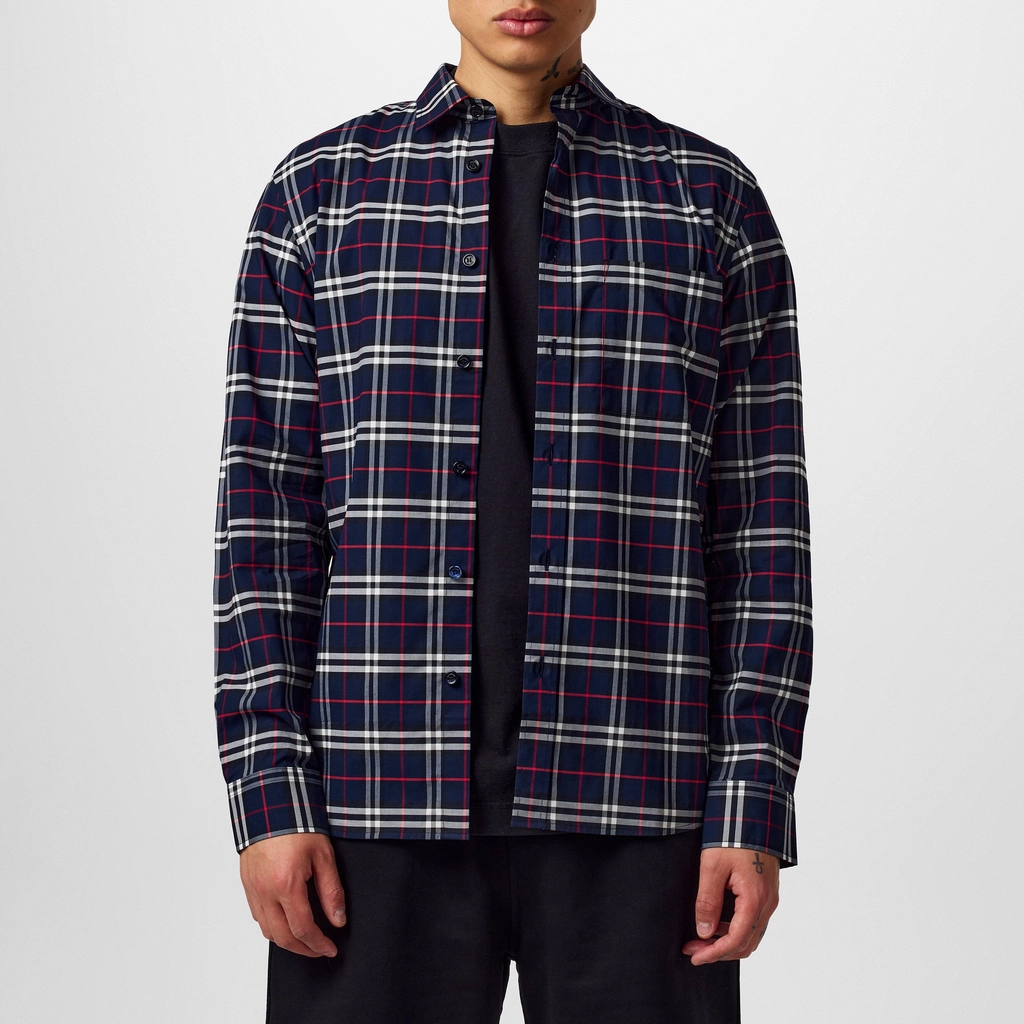 Burberry Simpson Shirt - Navy Chck A1960