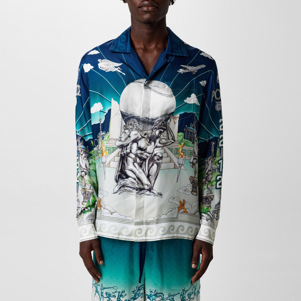 Casablanca Atlas Long Sleeve Shirt - Navy