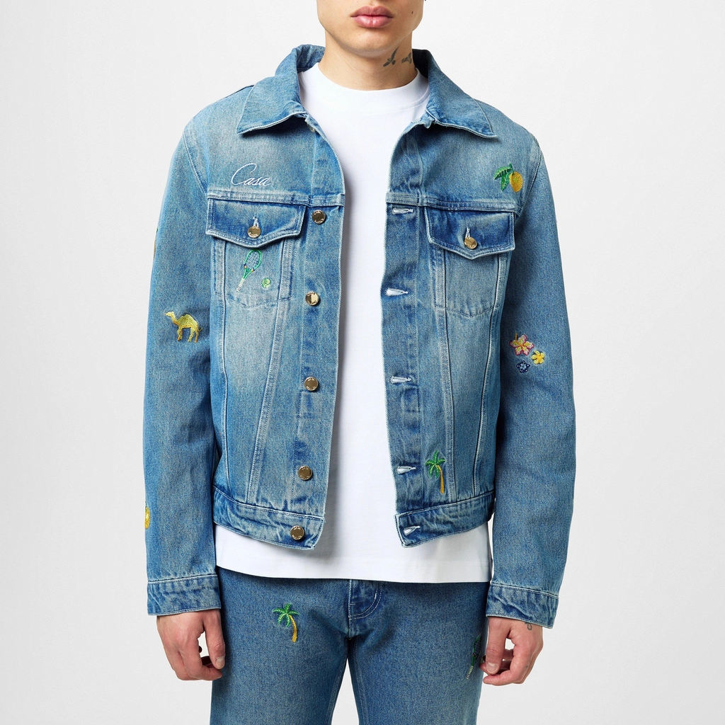 Casablanca Casa Dnm Motif Jkt - Stone Wash