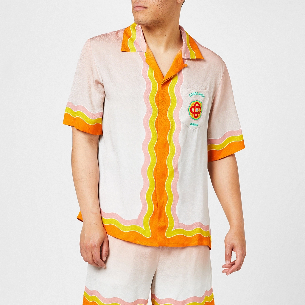 Casablanca Cuban Shirt - Rnbw Mono 11