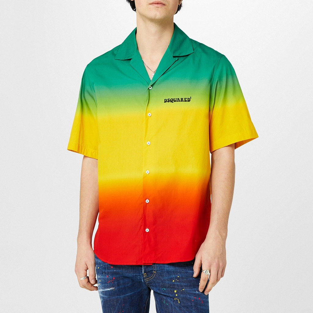 Dsquared2 3 Tone Short Sleeve Shirt - Multi 001S