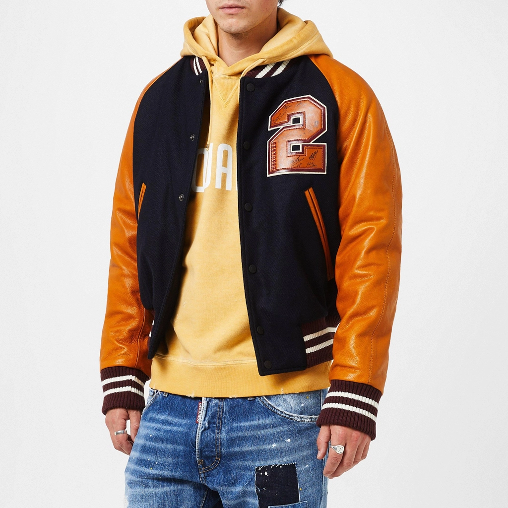 Dsquared2 College Bomber Jacket - Navy