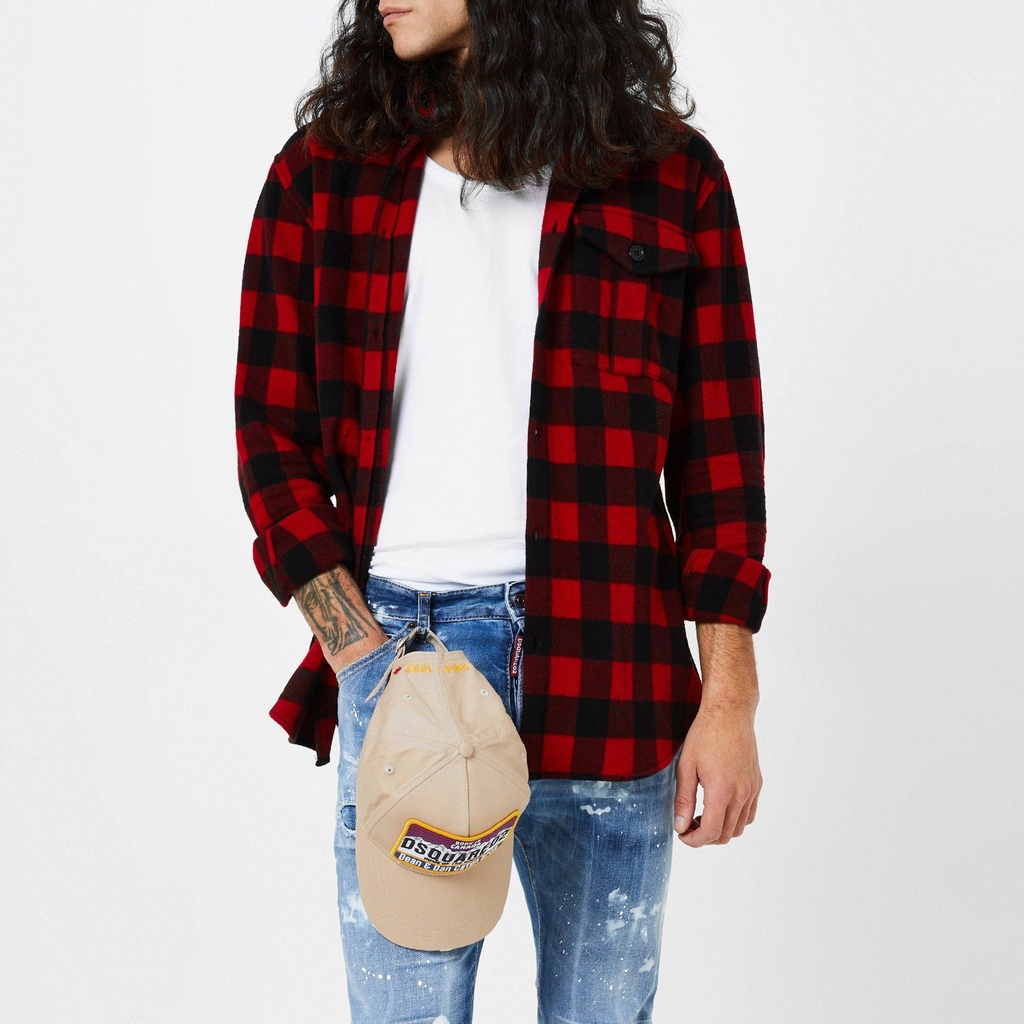 Dsquared2 Dsq Big Logo Shirt - Red/Black