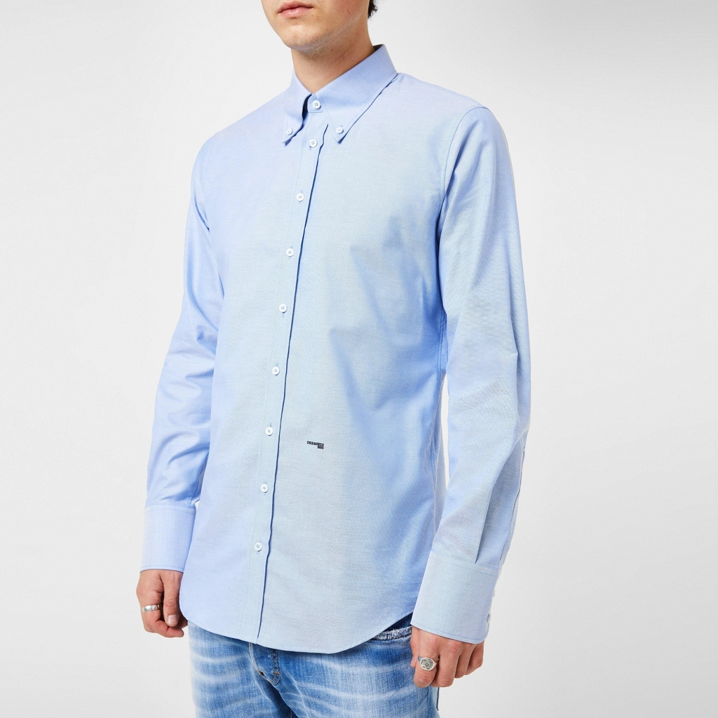 Dsquared2 Dsq Cotton Shirt - Light Blue