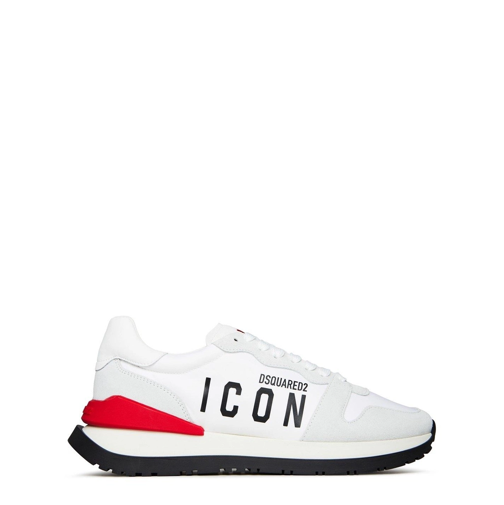 Dsquared2 Icon Running Trainers - White/Red