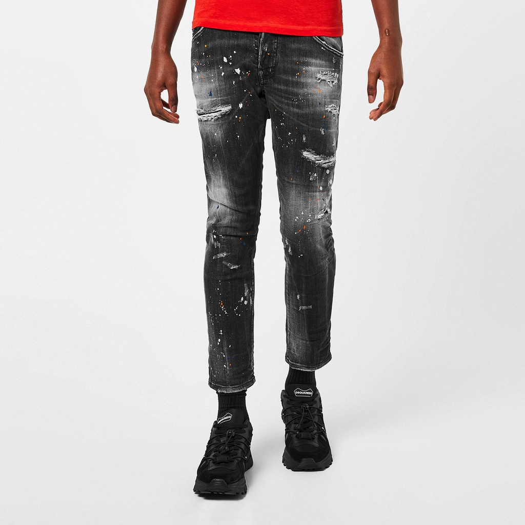 Dsquared2 Skate Painted Jeans - Black 900