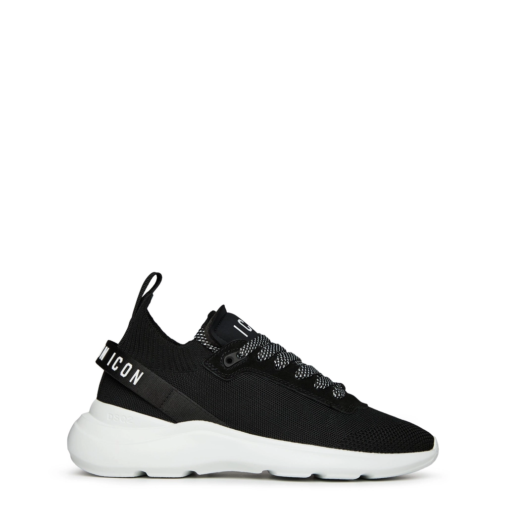 Dsquared2 Sock Low Top Trainer - Black White