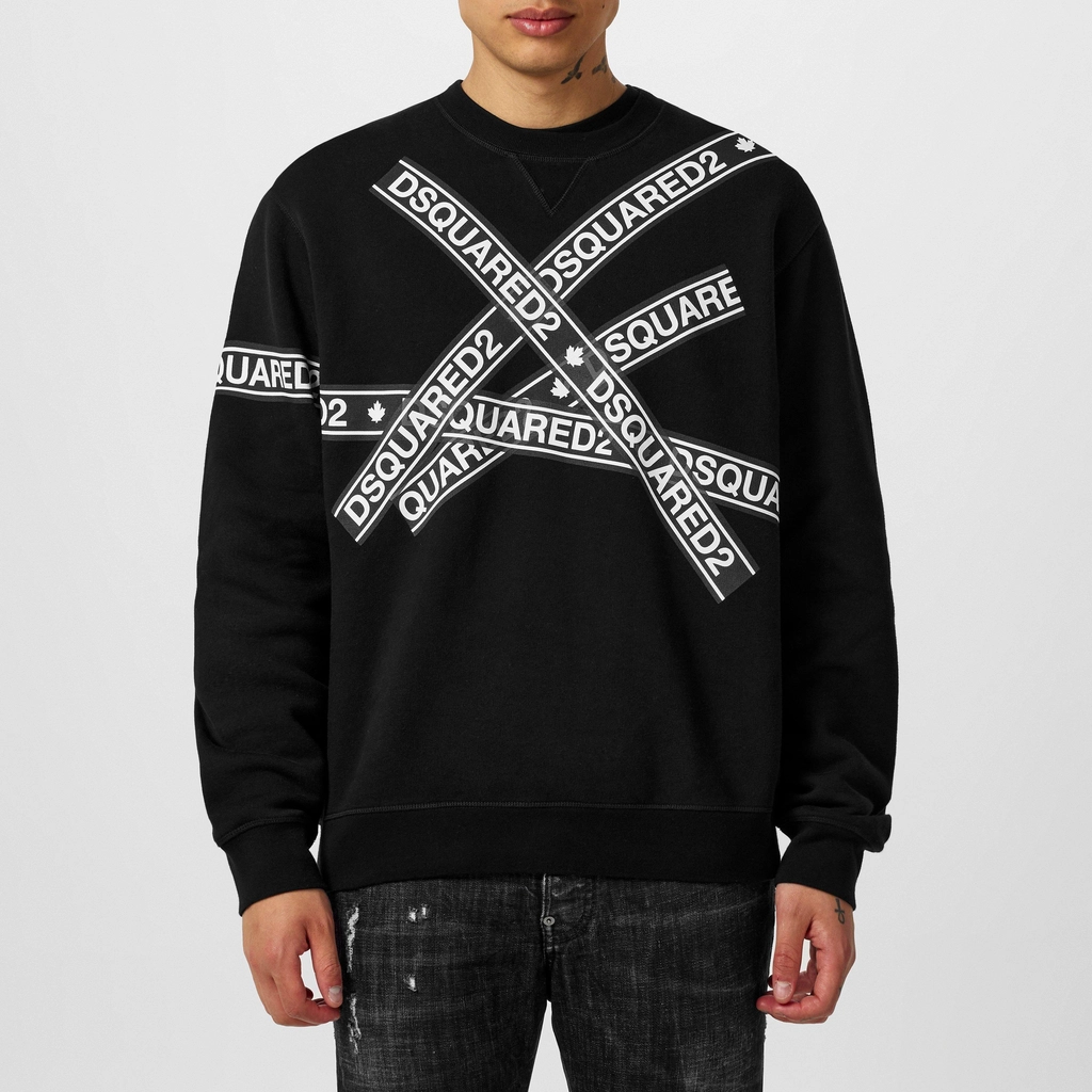Dsquared2 Tape Crew Sweatshirt - Black 900