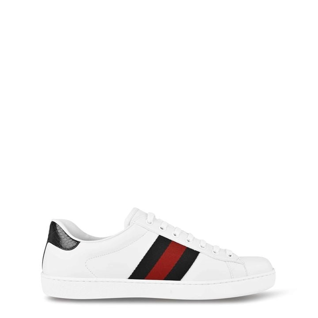 Gucci Ace Trainers With Web - White