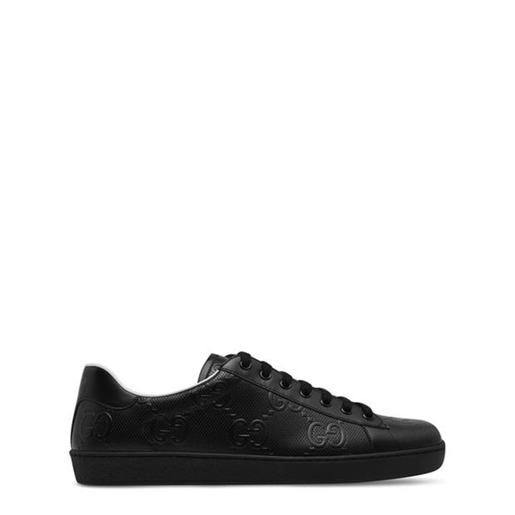Gucci New Ace Emb Trainers - Black