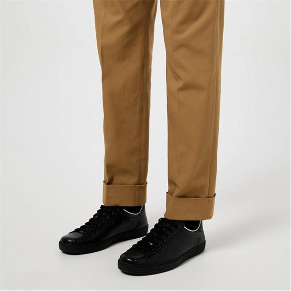 Gucci New Ace Emb Trainers - Black