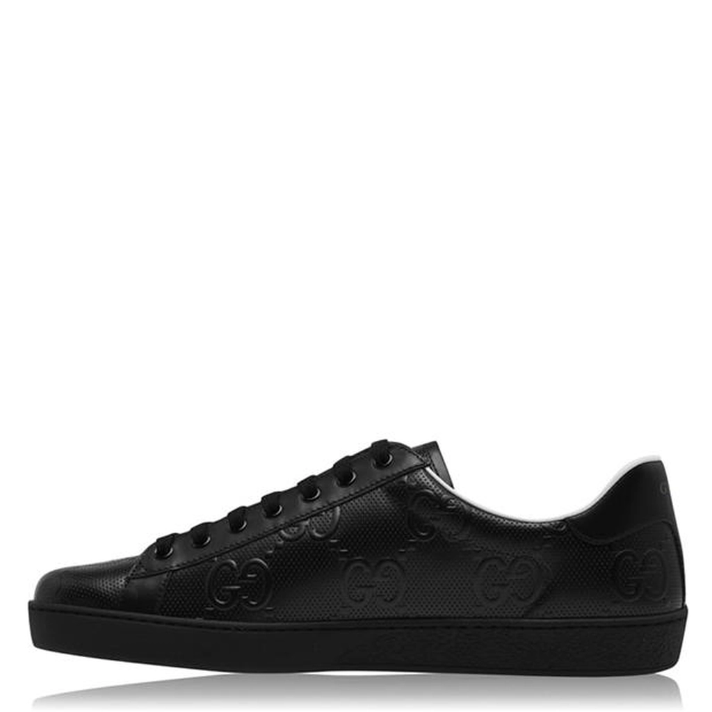 Gucci New Ace Emb Trainers - Black