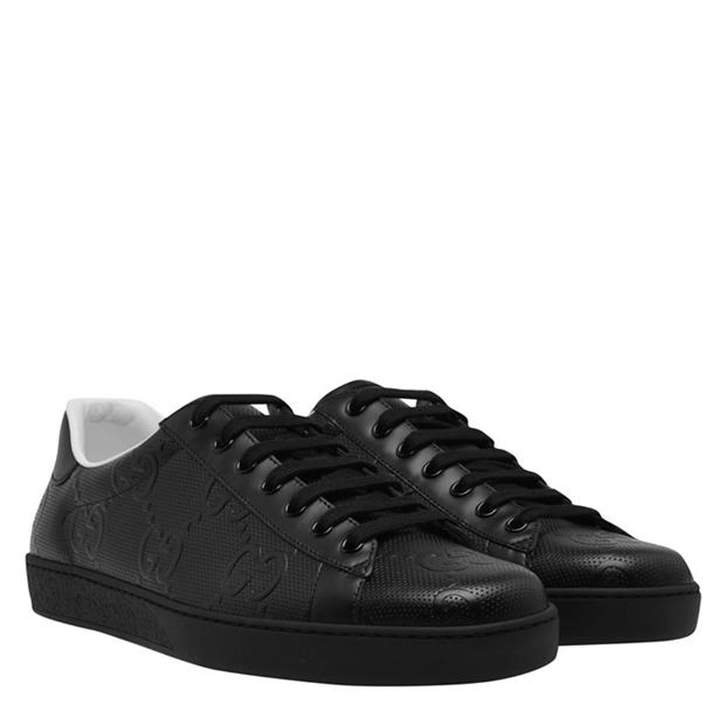 Gucci New Ace Emb Trainers - Black